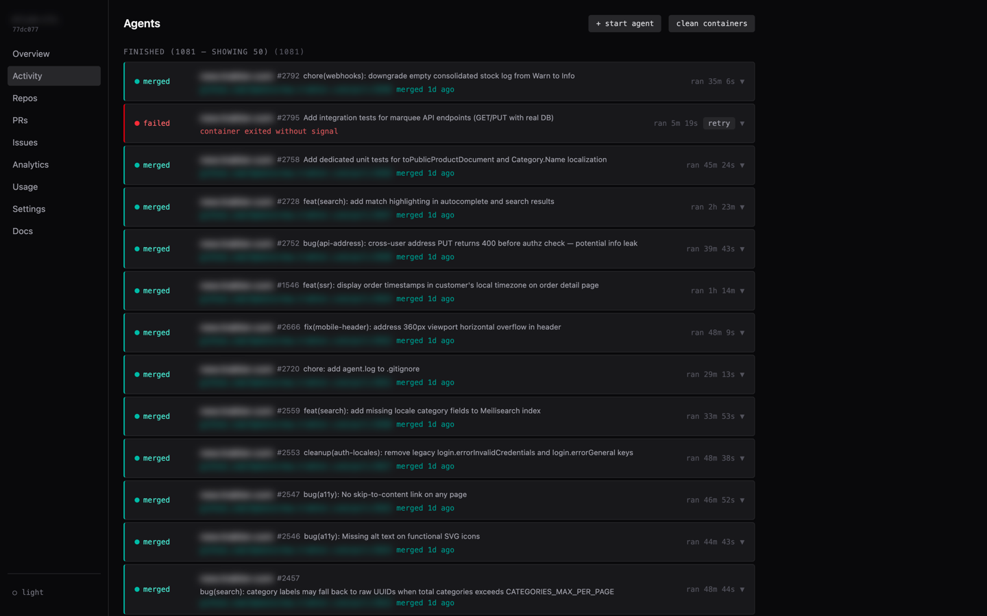 The AI-native SDLC screenshot 2