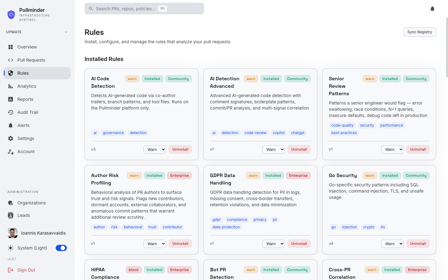 Pullminder screenshot 2