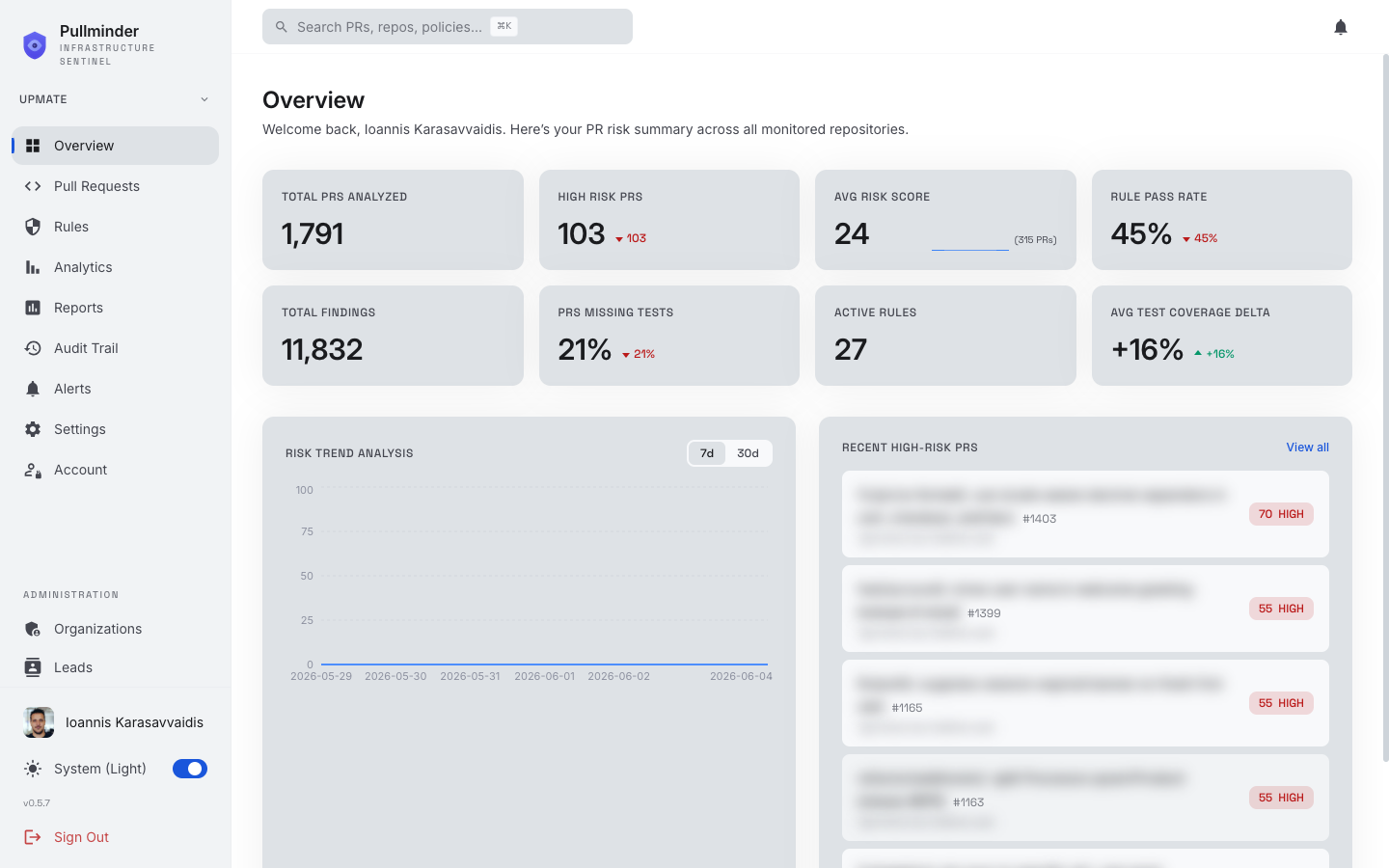 Pullminder screenshot